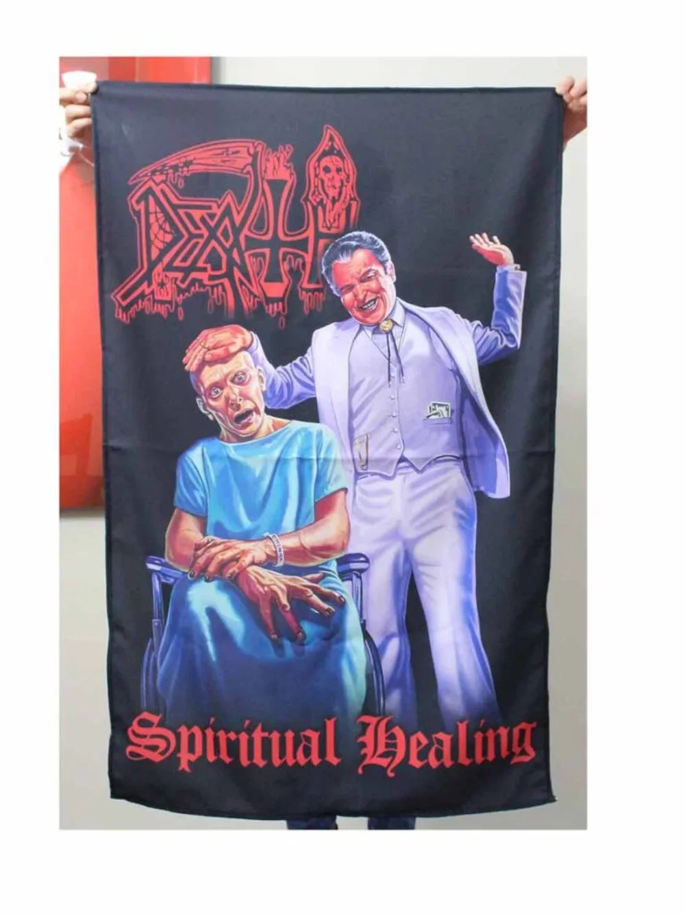 Death Spiritual Healing Tapestry Fabric Cloth Poster Flag Wall Banner - Box 1